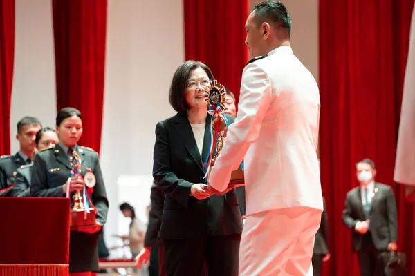 ▲▼總統蔡英文「112年軍人節暨全民國防教育日表揚活動」。(圖/總統府提供)