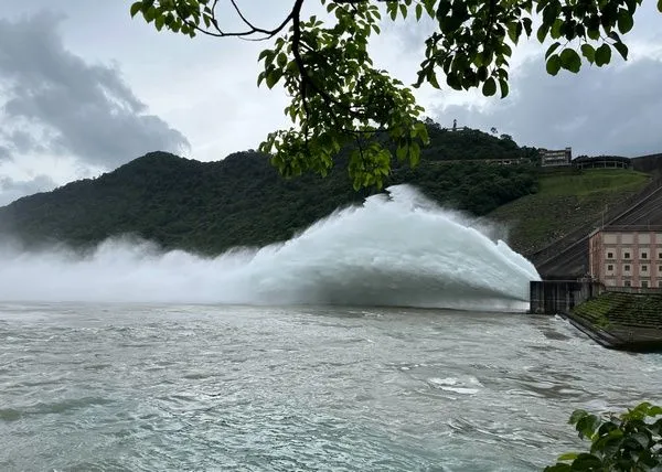 ▲「海葵」來襲,北水局9/4日首次操作阿姆坪防淤隧道期水庫延壽
