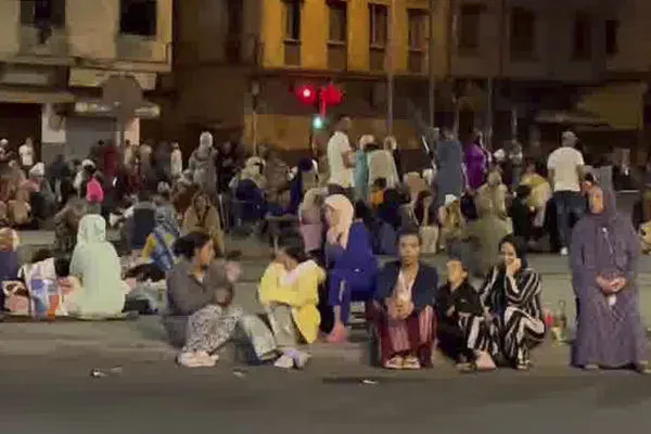 ▲▼摩洛哥強震。(圖/達志影像/美聯社)