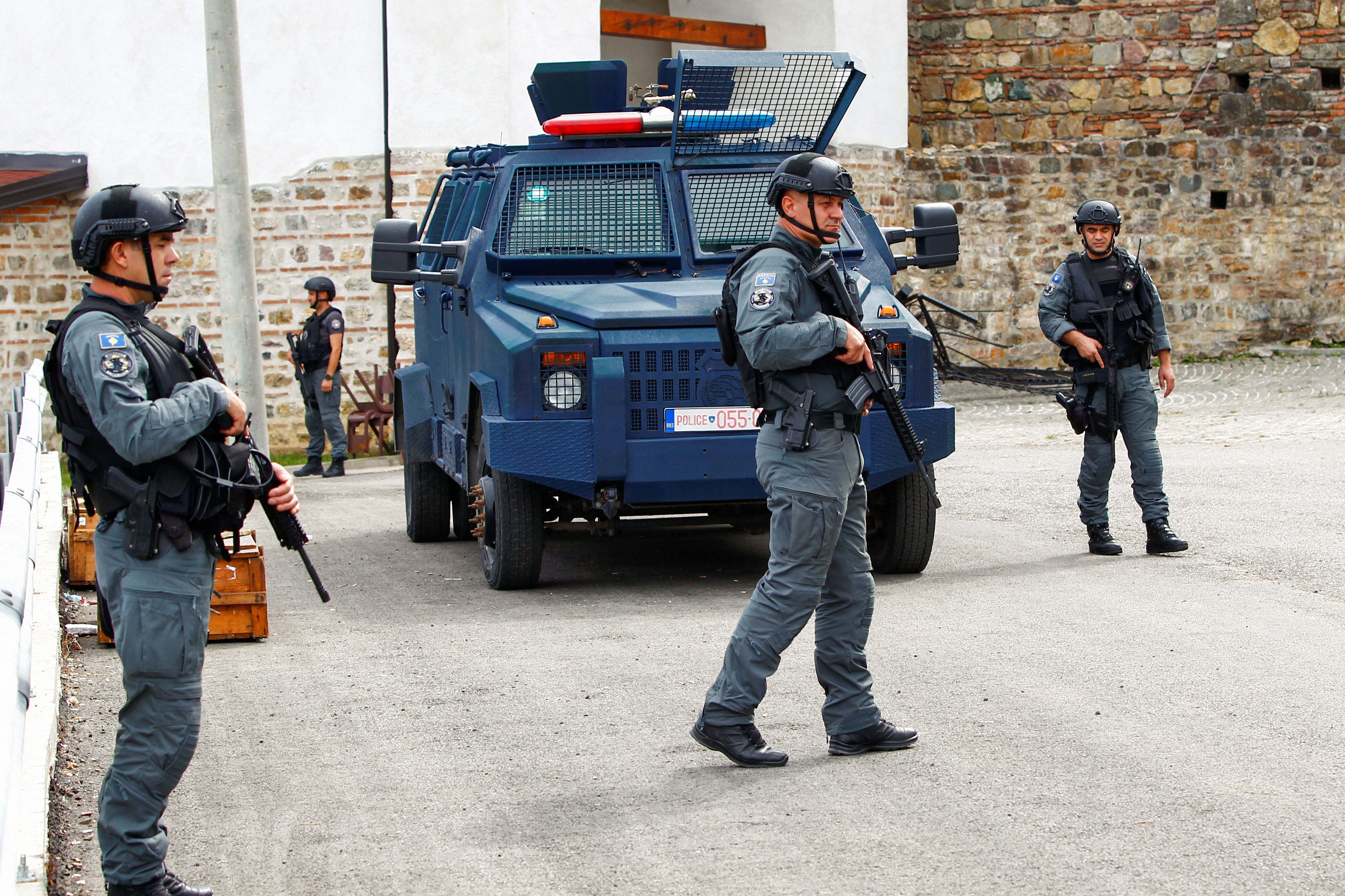 ▲科索沃警察巡邏隊。（圖／路透）