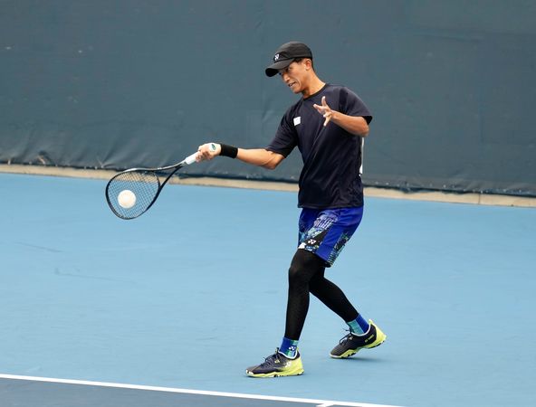 ▲杭州亞運軟式網球男團不敵日本奪銀。（圖／中華奧會提供）