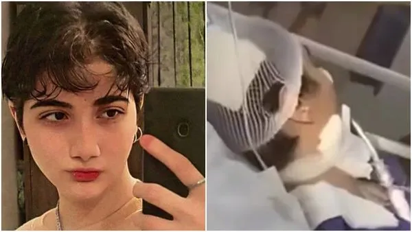 ▲▼伊朗少女葛拉凡(Armita Geravand)疑似因未戴頭巾遭道德警察施暴,在火車上昏迷,住院28天後宣告不治。(圖/翻攝X)