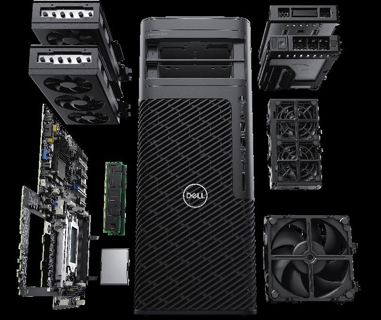 ▲▼ 高價收購筆電Dell Precision 7875直立式工作站是戴爾最具擴充性和強大，<a href='https://www.cool3c.com/'>且使用AMD處理器的工作站。（圖／高價收購筆電Dell提供）