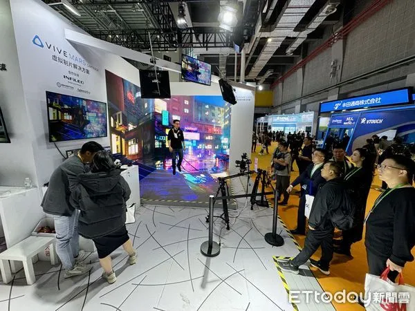 ▲HTC的虛擬製片解決方案引人矚目。(圖/記者趙禕攝)