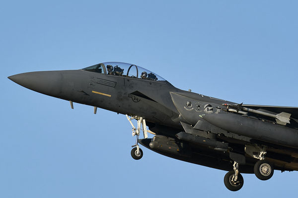 ▲▼美軍F-15鷹式戰鬥機（F-15 Strike Eagle）。（圖／路透）