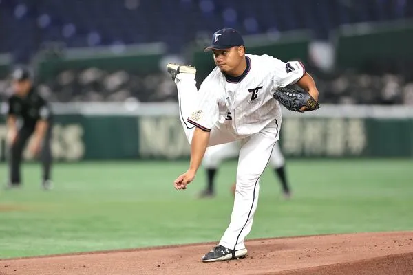 ▲2023亞洲職棒冠軍爭霸賽季軍賽中華隊先發投手邱駿威。(圖/中職提供)