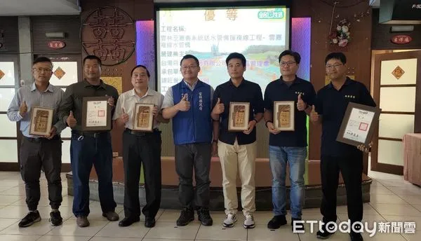 ▲▼ 台水五區獲「112年度優良營建工地評鑑」優等獎 。(圖/台水五區提供)