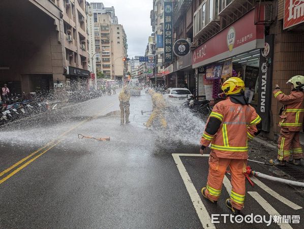 ▲新北市汐止區瓦斯外洩。(圖/記者張君豪翻攝)