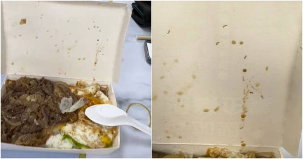 便當一打開驚見爬滿蛆蟲,讓女網友超崩潰。(圖/擷取自Facebook/爆廢公社)