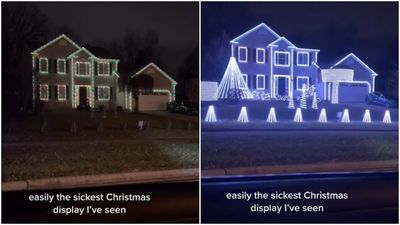 自嗨燈光秀！雙層住宅「LED燈飾卡點聖誕歌」　網看傻：會被鄰居討厭