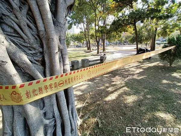 ▲彰化員林公園發生隨機砍人事件。(圖/記者唐詠絮攝)