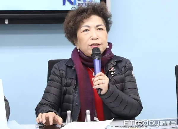 ▲游毓蘭出席國民黨團22日記者會。(圖/記者屠惠剛攝)