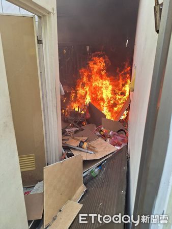 ▲▼ 台南出租套房氣爆 。(圖/記者林東良翻攝)