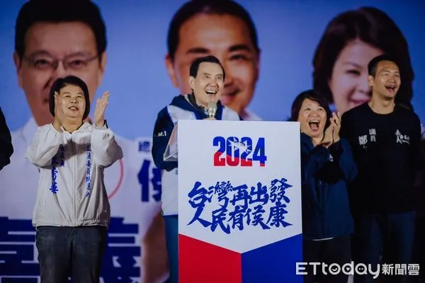 ▲▼ 國民黨九華山地藏庵廟口開講,朱立倫馬英九等大咖到場助講 。(圖/記者翁伊森翻攝)