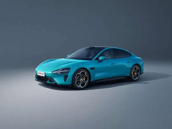 ▲小米汽車SU7。(圖/翻攝自微博)