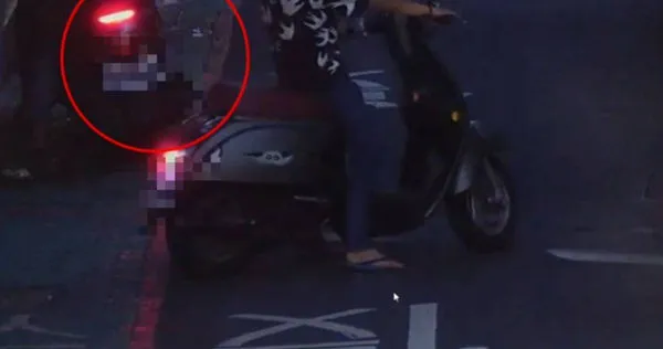 劉男今年9月酒測拒檢遭開罰,但他不服而上網喊冤,被警方公布監視器打臉。(圖/翻攝畫面)