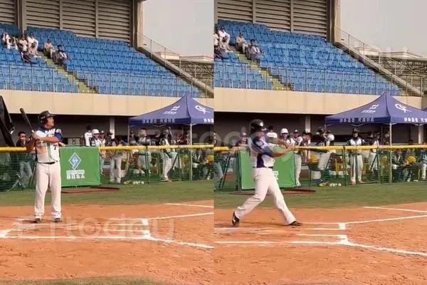 ▲▼ 張誌家揮棒最後身影 。(圖/受訪者獨家提供)