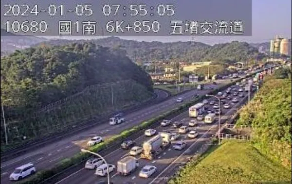 ▲▼國一南下車禍。(圖/翻攝臉書/警廣即時報 路況報導 事故追蹤)