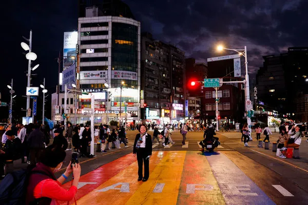 ▲▼台灣街景、台北街景、台北街頭、台灣選民。(圖/路透)