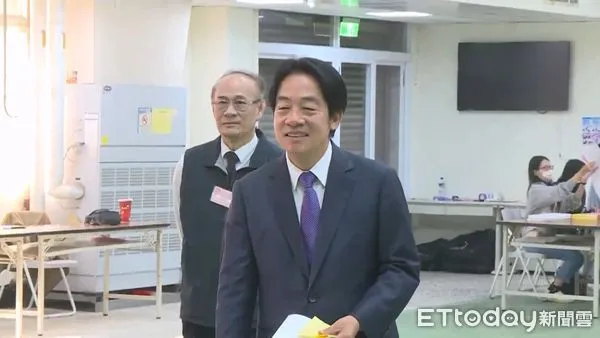 ▲▼024總統大選,賴清德投票。(圖/攝影中心攝)