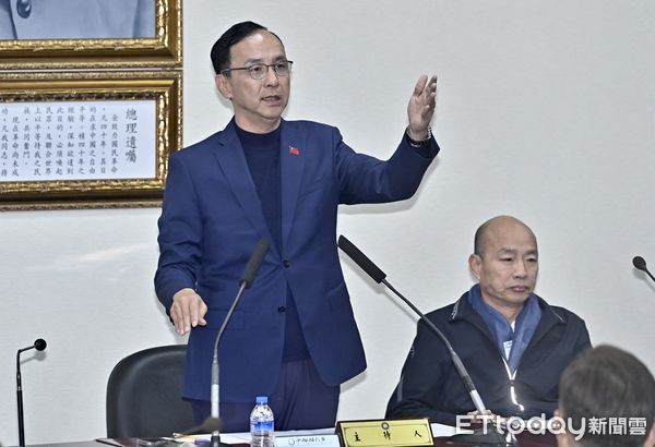 ▲▼朱立倫出席國民黨第11屆新科立法委員座談會。(圖/記者李毓康攝)