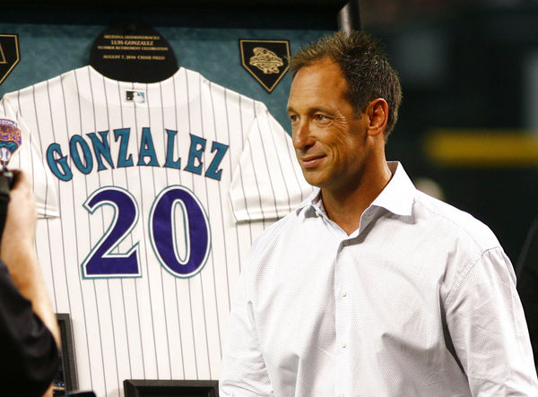 ▲響尾蛇2001年奪冠功臣岡薩雷茲(Luis Gonzalez)。(圖/達志影像/美聯社)