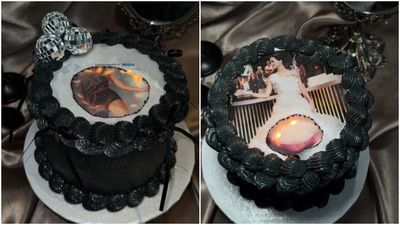 燃燒蛋糕！烘焙師點燃上層「下方露出另張圖片」　特殊款式掀潮流