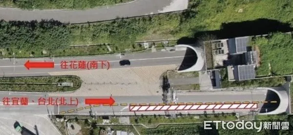 ▲南端管制點為卡南橋交通號誌(154K+150)。(圖/記者王兆麟攝,下同)