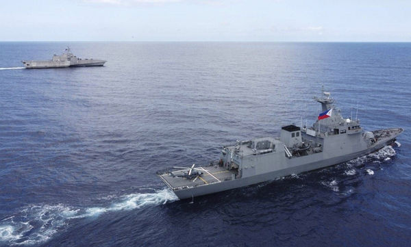 ▲▼菲律賓、美國在不到3個月期間已於南海進行3次聯合巡邏和海上合作行動。（圖／達志影像／美聯社）
