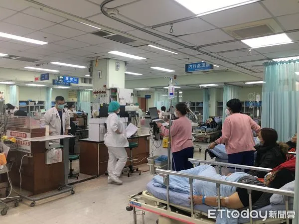 ▲過年期間屏基急診患者,5成是呼吸道感染及腸胃道不適 。(圖/屏基提供,下同)