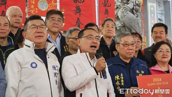 ▲▼ 侯友宜保福宮新春參拜祈福活動 。(圖/記者呂佳賢攝)