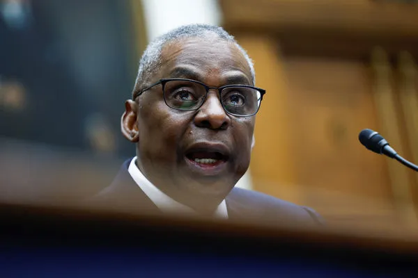 ▲▼美國國防部長奧斯汀(Lloyd Austin)2月29日出席美眾院軍事委員會聽證會。(圖/路透)