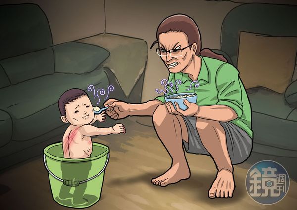 剴剴未依保母排定時間吃飯,竟常被餵隔夜及餿掉的飯菜。