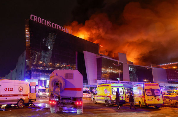 ▲▼俄羅斯「克洛庫斯音樂廳」（Crocus City Hall）發生恐怖攻擊事件至少40死。（圖／路透）