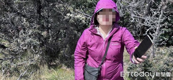 ▲▼失聯殷姓女子聽到山友搜尋聲音,自行從一旁山路走出來,終於獲救。(圖/民眾提供)