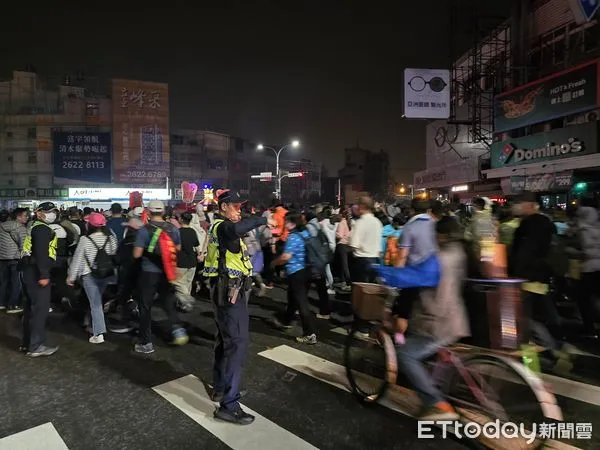 ▲大甲媽回鑾管制路段。(圖/記者游瓊華翻攝)