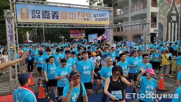 ▲▼ 嘉中百週年校慶路跑活動 。(圖/嘉義高中提供)