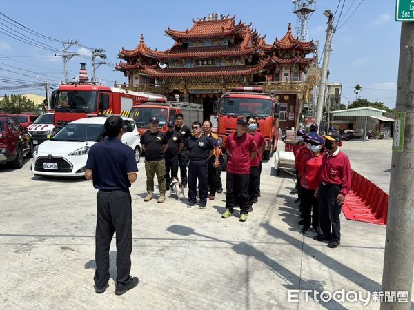 ▲為了確保市民的安全，台南市消防局第六大隊於17日辦理超前部署整備演練驗證。（圖／記者林東良翻攝，下同）