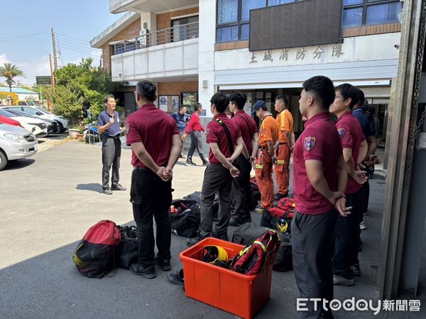 ▲為了確保市民的安全，台南市消防局第六大隊於17日辦理超前部署整備演練驗證。（圖／記者林東良翻攝，下同）