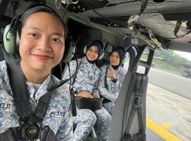 ▲▼馬來西亞直升機失事的3名罹難女兵曾在起飛前開心合影。（圖／翻攝自Facebook）