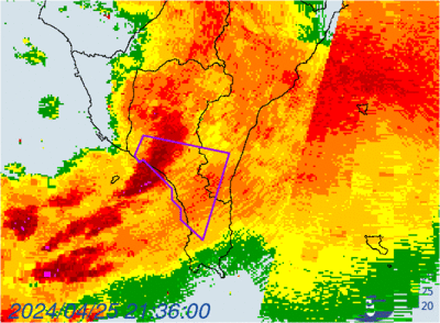 「渦旋」告警來襲一夜紫爆　大雷雨+豪雨再發！半個台灣轟水彈