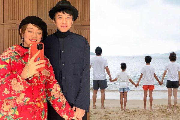 外送用▲▼孫儷鄧超在孩子面前抱頭痛哭。(圖/翻攝自微博/鄧超、turbosun)