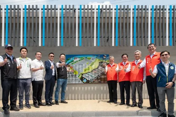 ▲整治南崁溪水質,國立體育大學無償提供校地設置處理設施