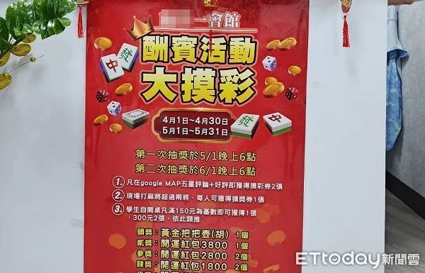 ▲棋牌社以高價黃金為摸彩噱頭,實則讓賭客以籌碼1比1換現金。(圖/桃園警分局提供)