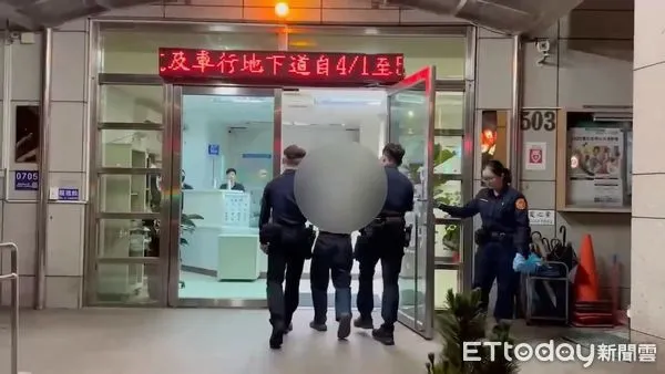 ▲中正二泉州所警方逮捕涉嫌竊剪電線的翁男歸案。(圖/記者張君豪翻攝)