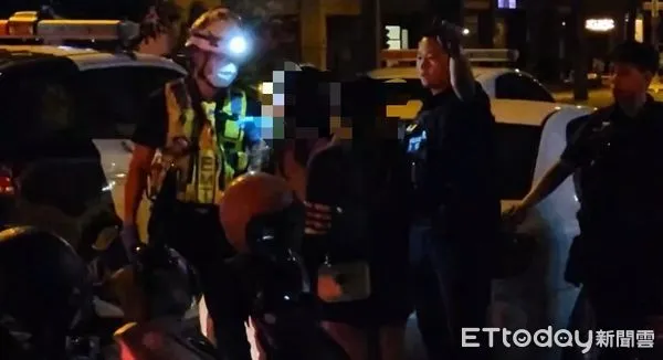 ▲員警到場只剩頭部受傷高姓女子在現場。(圖/花蓮警分局提供)