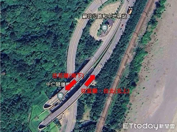 ▲蘇花改中仁隧道南向將進行路基排水改善工程,6月1日至30日實施全時段封閉管制。(圖/公路局提供,下同)