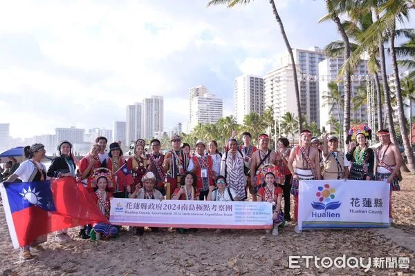 ▲▼花蓮參訪團隊於受邀參與夏威夷「泛太平洋慶祝大會遊行。(圖/花蓮縣政府提供,下同)