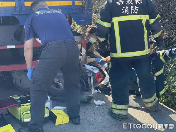 ▲▼ 嘉義縣水上車禍。 。(圖/讀者提供)