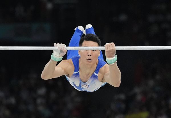 ▲▼「亞洲貓王」唐嘉鴻在巴黎奧運體操單槓奪下銅牌 。(圖/中華奧會提供)
